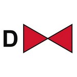 IMO A.654(16) Section Valve – Drenching sign — Fire Control Plan (ISO 17631) safety pictogram