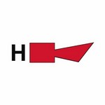 IMO A.654(16) Halon Horn sign — Fire Control Plan (ISO 17631) safety pictogram
