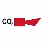 IMO A.654(16) CO2 Horn sign — Fire Control Plan (ISO 17631) safety pictogram