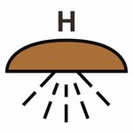 ISO 17631 A.2.32 Space Or Group Of Spaces Protected By A Halon Fire-Extinguishing System sign — Fire Control Plan (ISO 17631) safety pictogram