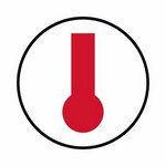 ISO 17631 A.2.42 Space Or Group Of Spaces Monitored By Heat Detector(S) sign — Fire Control Plan (ISO 17631) safety pictogram