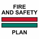ISO 24409 SIS003 Fire And Safety Plan sign — Fire Control Plan (ISO 17631) safety pictogram