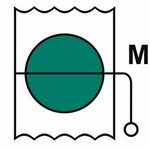 ISO 24409 SIS011 Fire Damper (Machinery Space) sign — Fire Control Plan (ISO 17631) safety pictogram
