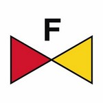 ISO 24409 SIS038 Foam-Section Valve sign — Fire Control Plan (ISO 17631) safety pictogram
