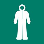 ISO 7010 E056 Survival Clothing sign — Emergency / Escape safety pictogram