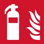 ISO 7010 F001 Fire Extinguisher sign — Fire Equipment safety pictogram