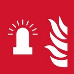 ISO 7010 F018 Fire Alarm Flashing Light sign — Fire Equipment safety pictogram
