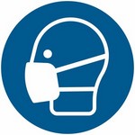 ISO 7010 M016 Wear A Mask sign — Mandatory safety pictogram