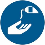 ISO 7010 M022 Use Barrier Cream sign — Mandatory safety pictogram