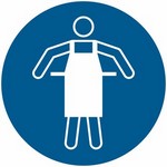 ISO 7010 M026 Use Protective Apron sign — Mandatory safety pictogram