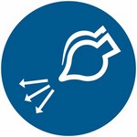 ISO 7010 M044 Start Air Supply sign — Mandatory safety pictogram