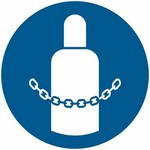 ISO 7010 M046 Secure Gas Cylinders sign — Mandatory safety pictogram