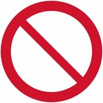 ISO 7010 P001 Genreral Prohibition sign — Prohibition safety pictogram
