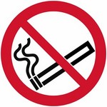 ISO 7010 P002 No Smoking sign — Prohibition safety pictogram