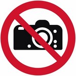 ISO 7010 P029 No Photography sign — Prohibition safety pictogram