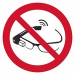 ISO 7010 P044 Use Of Smart Glasses Prohibited sign — Prohibition safety pictogram