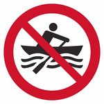 ISO 7010 P055 No Manually Powered Carft sign — Prohibition safety pictogram