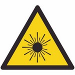 ISO 7010 W004 Warning: Laser Beam sign — Warning / Hazard safety pictogram