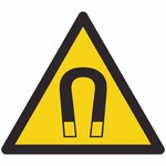 ISO 7010 W006 Warning: Magnetic Field sign — Warning / Hazard safety pictogram