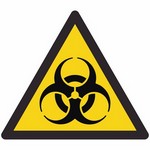 ISO 7010 W009 Warning: Biological Hazard sign — Warning / Hazard safety pictogram
