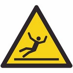 ISO 7010 W011 Warning: Slippery Surface sign — Warning / Hazard safety pictogram