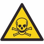 ISO 7010 W016 Warning: Toxic Material sign — Warning / Hazard safety pictogram
