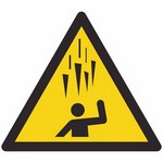 ISO 7010 W039 Warning: Falling Ice sign — Warning / Hazard safety pictogram