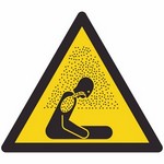 ISO 7010 W041 Warning: Asphyxiating Atmosphere sign — Warning / Hazard safety pictogram