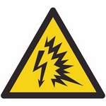 ISO 7010 W042 Warning: Arc Flash sign — Warning / Hazard safety pictogram