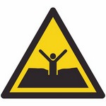 ISO 7010 W061 Warning: Quicksand Or Mud/Deep Mud Or Slit sign — Warning / Hazard safety pictogram