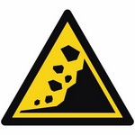 ISO 7010 W078 Warning: Landslide Zone sign — Warning / Hazard safety pictogram