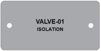 Valve tag preview